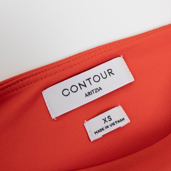 Aritzia Original Contour Squareneck Bodysuit Hot Cheeky Red - Picture 5 of 12